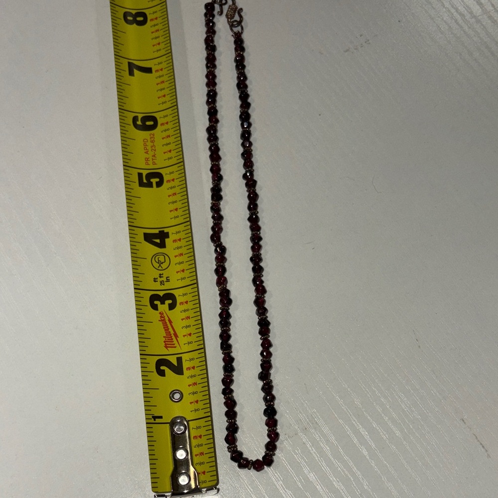 Elegant Red Beaded Necklace